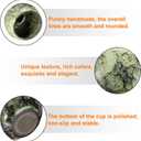 HARFINGTON Chinese Japanese Ceramic Teacups 5.07 Oz Handmade Gong Fu Tea Set Ceramic Glaze-Changed No Handle Small Tea Cup for Mate Tea Coffee Wine Drinks Home and Gifts, Yellow