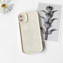 NITITOP Compatible with iPhone 11 Case Silicone Cute Flower Floral Sunflowers Design for Women Girls Artistic Soft TPU Shockproof Full Camera Protection Girly Phone Cover - White