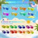 24 Pack Kids Sunglasses Bulk Party Favors, Toddler Sunglasses for Boys Girls Age 3-8, UV400 Protection Neon Sunglasses in 8 Colors, Goodie Bags Stuffers for Kids Birthday Pool Summer Party Supplies