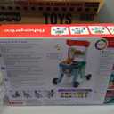 Fisher-Price Baby Push Toy 4-in-1 Snack Cart Walker Learning Activity, 14 Pieces for Pretend Play Infants Ages 6+ Months, Multilanguage Version