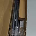 2 Pack Heavy Duty Curtain Rods for Windows 28 to 48 Inch, 1 Inch Black Adjustable Curtain Rod Set with Easy Installation and Modern Design (A1,Black,30-60",2Pack)