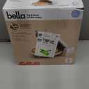 bella Flip-n-Store Waffle Maker with EverGood Ceramic Nonstick Coating, Fits-anywhere Kitchenware, Power Indicator Light, Cool Touch Handle & Cord Wrap, 7 Wide & 1" Deep Plates, 1000 Watt, Oatmilk