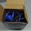 Therwen 25 ft Heavy Duty EVA Recoil Garden Hose Curly Water Hose with 8 Pattern Spray Nozzle and Brass Connectors for Garden Watering Cars Washing(Blue)