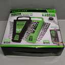 24-Piece Combination Ratchet Wrench Set, Metric (6-18mm) & SAE (1/4''-3/4'') Wrenches Set, 12-Point 72-Tooth Ratchet Spanners with Magnetic Base Organizer, Chrome Vanadium Steel for Auto Mechanic Tool