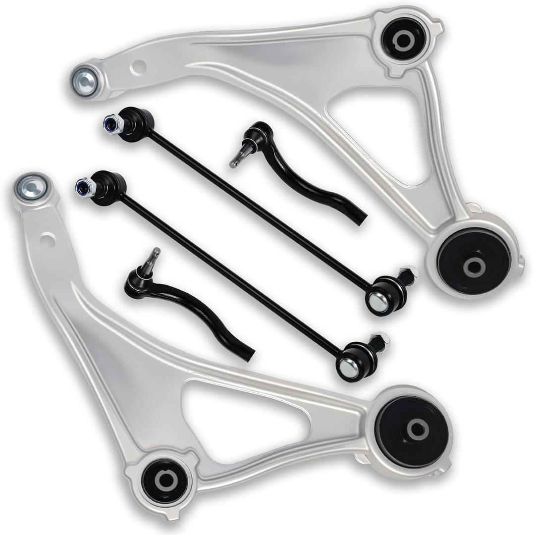 6PCS Front Left Right Lower Control Arm Stabilizer Sway Bar End Link Fit for Nissan 2015 2016 2017 2018 Altima, 16-2019 2020 2021 2023 Maxima, K622838 K622839 K750094 K750095 ES801196 ES801197