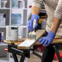 GUSTO [100 Count] Blue Nitrile Disposable Gloves - 4 Mil, Latex & Rubber Free, Non-Sterile Powder Free - Large