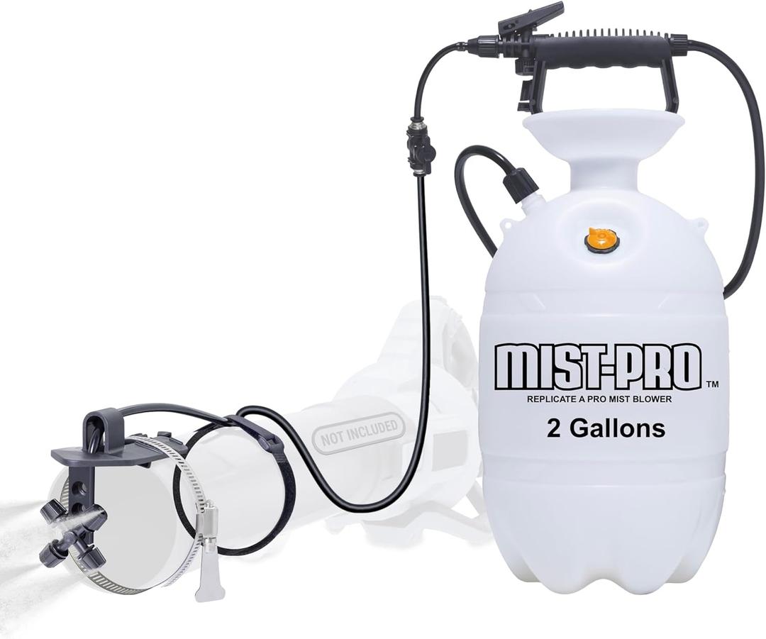 Pesticide Sprayer - Insecticide and Mosquito Mister System - Pest Control System for Fleas, Ticks, and Mosquitos - Mist-PRO+ 2-Gallon Tank Sprayer Kit