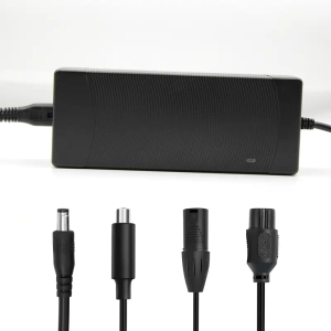 54.6V 2A Ebike Electric Scooter Charger for 48V Lithium Battery, 5 Adapter Plugs Fast Replacement Charger Compatible with Rad Power Bikes, Velotric, Heybike, Juiced, Ecotric - UL Listed