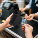 XHSY iPhone 16 Pro Max Case with Card Holder  Dual Layer Wallet Phone Case with Hidden Slot, Shockproof PC+TPU Protective Cover for Women & Men (Compatible with 6.9 inch) (Black)