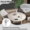 Flexible Hand Model Adjustable Artists Manikin Hand Figure Poseable Art Mannequin for Drawing Mannequin Lively Manikin Figure Hand Model for Desk Decoration Sketching Painting (Left Hand-White)
