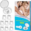 QUANROL Anti Snoring Devices, Silicone Nose Clip Stop Snoring, Snore Stopper Effective to Relieve Snoring, Snoring Solution Comfortable and Quieter Sleep, Clear