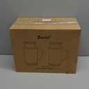 2 PACK Glass Pitcher with Lid, 84oz/2.5L Liter Classic Vertical Stripes Water Pitcher,Glass Water Carafe for Cold Brew, Coffee, Lemonade, Iced Tea,Sun Tea, Beverage, Heat Resistant (Clear)