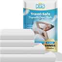 KIIS Travel-Safe Disposable Cover Sheets for Travel, Disposable Bed Sheet, Disposable Duvet/Comforter Cover, Disposable Pillowcases, Perfect for Hotels & Trips (King Size) (King (1 Pack))