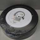 Bargeni Flush Mount Ceiling Light, 12.5 inch LED Ceiling Light Fixture,Matte Black with Gold Inside, 3000K/Warm White/18W(100w Equiv.), Dimmable Outdoor Lighting Fixtures Ceiling for Bedroom and Hallway