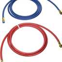 Robinair 34722 Replacement 9' Long Red and Blue R-134a Enviro-Guard Hose Set for 34788, 34288, and 34134Z RRR Machines