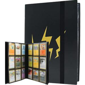 9 Pocket Trading Card Album for Pok emon  Scrapbook for Po kemon  Scrapbook Trading Cards Album Binder with 360 card capacity (black)