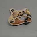 PUPTECK Adjustable Dog Harness Collar and Leash Set Step in No Pull Pet Harness for Small Medium Dogs Puppy and Cats Outdoor Walking Running, Soft Mesh Padded Reflective Vest Harnesses, Beige S (S (CHEST 14.5"-16"))