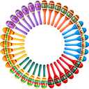 Hungdao 36 Pcs Mini Mexican Fiesta Wooden Maracas Bulk 6 Designs Wooden Maracas Noisemaker for Fiesta Party Favors Cinco De Mayo Party Supplies Decor Taco Tuesday Event Luau Game (Classic Style)