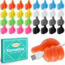 32 Pack Creative Thumbs Up Wall Hooks, Self-Adhesive Silicone Thumb Holders for Desk, Cute & Fun Cord Cable Clips, Multi-Function Wire Organizer for Keys, Pencils, Charging Cables