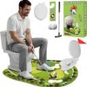 Toilet Golf Game - Funny White Elephant Gifts for Adults, Bathroom Golf Gag Gifts for Boyfriend