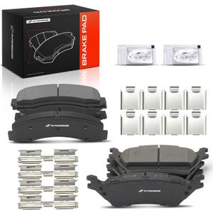 A-Premium Front and Rear Ceramic Brake Pads Compatible with Ford | for F-150 2012-2020, with Hardware, 8-Pack