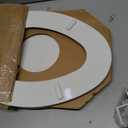 Bemis 1500EC Durable Wooden Toilet Seat, Easy Clean Hinges, Made in USA, Elongated, White