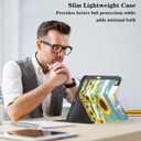 Supveco Case for iPad (A16) 11th Generation 11 inch (2025),iPad 10th Generation 10.9 inch (2022) with Pencil Holder-[Auto Wake/Sleep],Premium Folio Stand Case with Soft TPU Back Cover-Sunflower