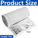 3 Layers HVAC Copper Pipe Insulation Cover, 72x10.2 Inch 600D Oxford AC Pipe Insulation Covers, Flexible White Gray Copper Line Insulation Sleeve for Central AC Mini Splits Mini Splits