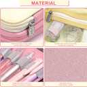 Big Capacity Pencil Case, Office Academy School Large Storage Durable Pen Pouch Children Teen Adults (8.6 x 4.3 x 2.55 inches, pink)