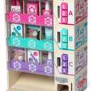 Melissa & Doug Sort, Stock, Select Beauty Kiosk Vending Machine Play Set, Pretend Makeup Wooden Toy for Boys and for Girls 3+ - FSC Certified, Child-size