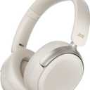 acer OHR516 Wireless Over Ear Headphones with Active Noise Cancellation, 60H Playtime Bluetooth 5.4, 40mm Drivers, Dual Device Pairing, Comfortable Foldable Design (White)