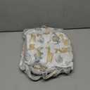 Luvable Friends Unisex Baby Plush Blanket with Sherpa Back, Blue Floral, One Size