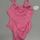 Avidlove Bodysuits for Women Sweetheart Neck Ruched Body Suit Seamless Double Lined Tank Top Slimming (Medium, Rose Red)