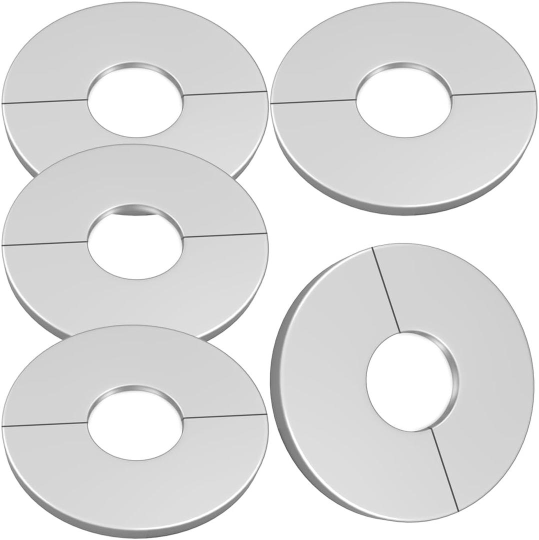 Wall Split Flange Stainless Steel Escutcheon Plate plumbing Cover Self-Adhesive Round for 50mm Diameter Pipe