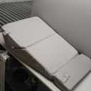 Bedluxe 3Pcs Orthopedic Bed Wedge Pillow Set, Foam Wedge Pillow Post Surgery for Back, Leg and Knee Support, Adjustable 9&12 Inch Folding Triangle Pillow for Sleeping, Acid Reflux, Snoring, Grey