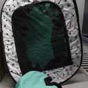 Portable Cat Playpen, 8-Rod Reinforced Kitten Dog Playpens, Foldable Play Pen for Indoor Cats Enclosed Pet Puppy Doggy Outdoor, Collapsible Tent Kennel Cage House(32"x24"x22") (Green)