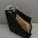 1-Pack Leather Front Car Seat Covers - Bottom Car Seat Covers Fully Wrapped, Non-Slip and Waterproof, Fits Most Vehicles Black