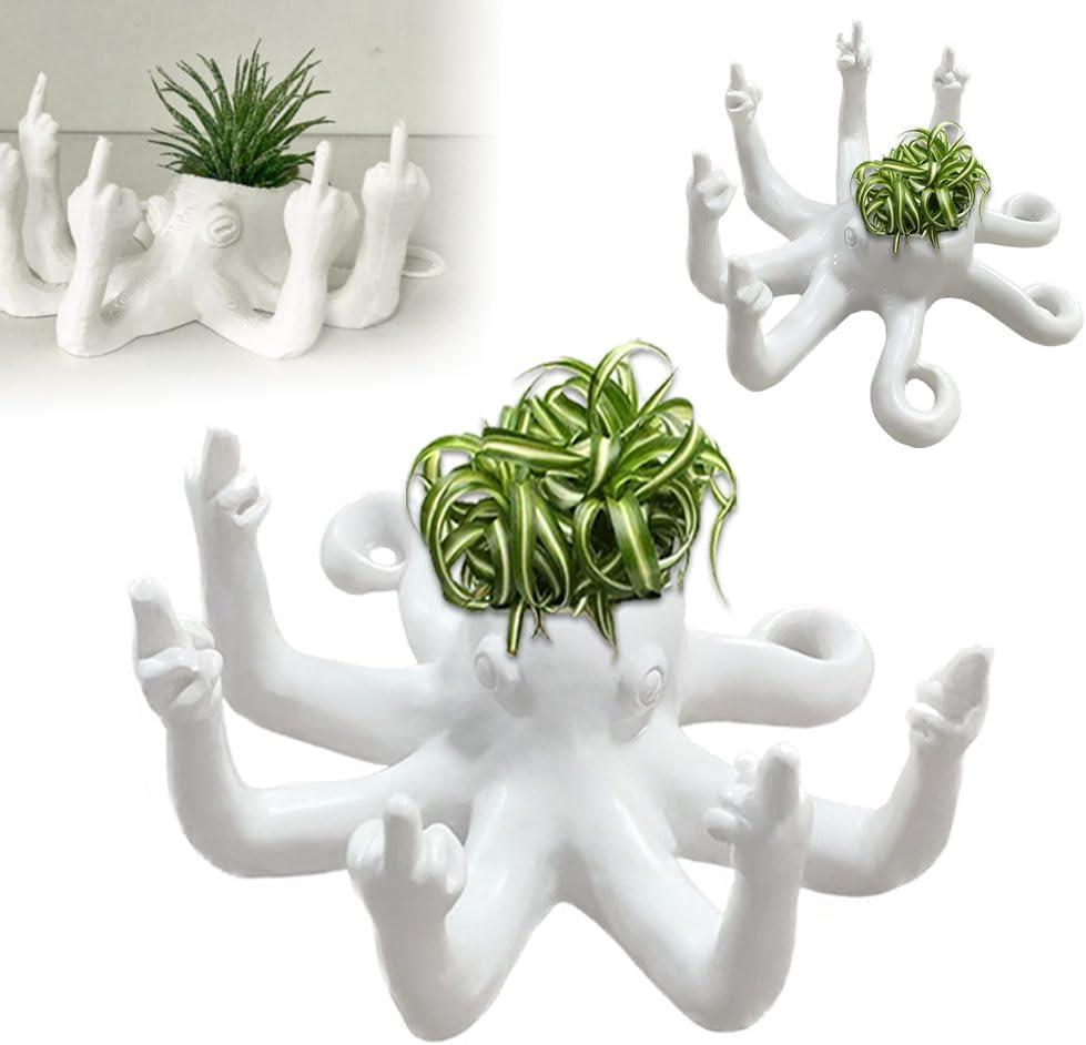Octopus Planter, Octopus Air Plant Holder, Octopus Macetas Decorativas, Small Plant Holder, Air Plant Holder, Plant Pots or Flower Pots for Indoor Plants, 1 Pack