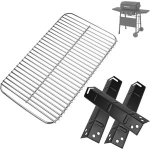Grill Replacement Parts for 3-Burner Walmart Expert Grill 720-1049, Cooking Grate and Heat Plates Replacement Parts for Expert Grill Parts, 22 11/16"