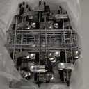 Pants Hangers with Clips,Space Saving Hanging Closet Organizer6 Tiers Skirt Hangers with 360° Swivel Hook,Closet OrganizerClothes Hangers College Dorm Essentials Apartment Essentials 6 Pack