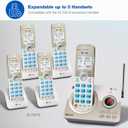 AT&T DL72219 DECT 6.0 2-Handset Cordless Phone for Home with Connect to Cell, Call Blocking, 1.8" Backlit Screen, Big Buttons, intercom, and Unsurpassed Range
