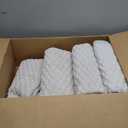 REDKISS 4 Pack Gray Microfiber Bath Towels - Extra Large Waffle Towels Set for Bathroom, Super Absorbent Towel Set of 4 Lagre, Quick Dry Bathroom Towel for Spa, Gym,Travel, Lint Free, Ultra Soft