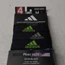 adidas Youth Performance Boxer Brief, Kids Underwear, Athletic Fit Microfiber Boxer Briefs (Small, Galaxy Camo Black-dark Blue/Dark Blue/Black)