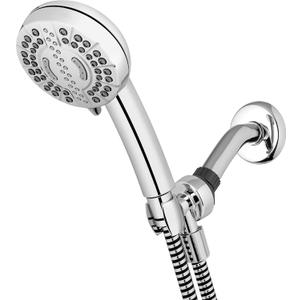 Waterpik 7-Mode Adjustable HairCare+ Hand Held Shower Head with PowerPulse Therapeutic Massage, Chrome, XPC-763E