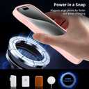 Magnetic for iPhone 15 Pro Case, (Compatible with Magsafe) Curly Wavy Frame Hard Translucent Matte Clear Back Cover for Women Men TPU Bumper Shockproof Phone Case (Pink)