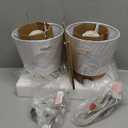 Sucolite Small 11.8" Table Lamps Set of 2, Bedside Nightstand Lamps for Bedroom Kids Room, Cute Desk Lamps with Studded Texture Base for Reading Nursery Living Room Office, White