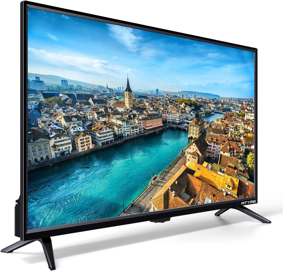 ATYME 32-inch Class 60Hz 720p HD LED TV Flat Screen 1*USB 3* HDMI 1*VGA ARC Dual Channel 8W Speakers Monitor Television Non-Smart Television 320GM5HD