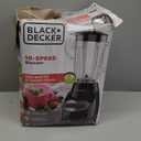 BLACK+DECKER BL2010 Standard Blender, 10-Speed + Pulse, 5 Cup, Glass Jar - Black