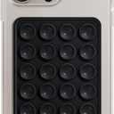 Phone Holder with Silicone Suction Mount, Universal Mobile Stand (Black)