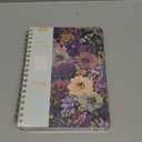 Lined Spiral Notebook Journal for Work, 300 Pages Thick B5 (7.1"x10") College Ruled Journal for Women & Writing, Hardcover Notebook for Note Taking, Perfect for Office Home School, Midnight Bloom